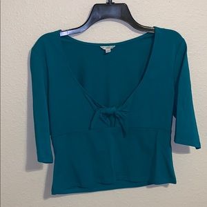 Green blouse